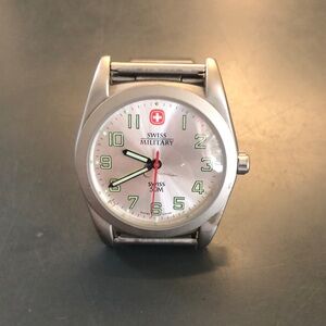Vintage Stainless steel Swiss Military Co. watch